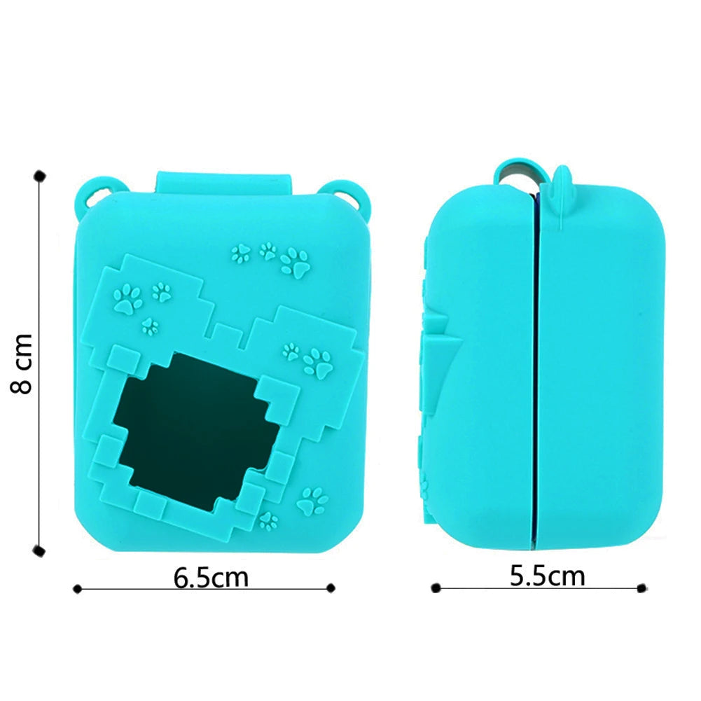 3D Cartoon Cute Silicone Carry Case for Bitzee Interactive Toy Digital Pet Washable Protective Cover Shockproof with Lanyard