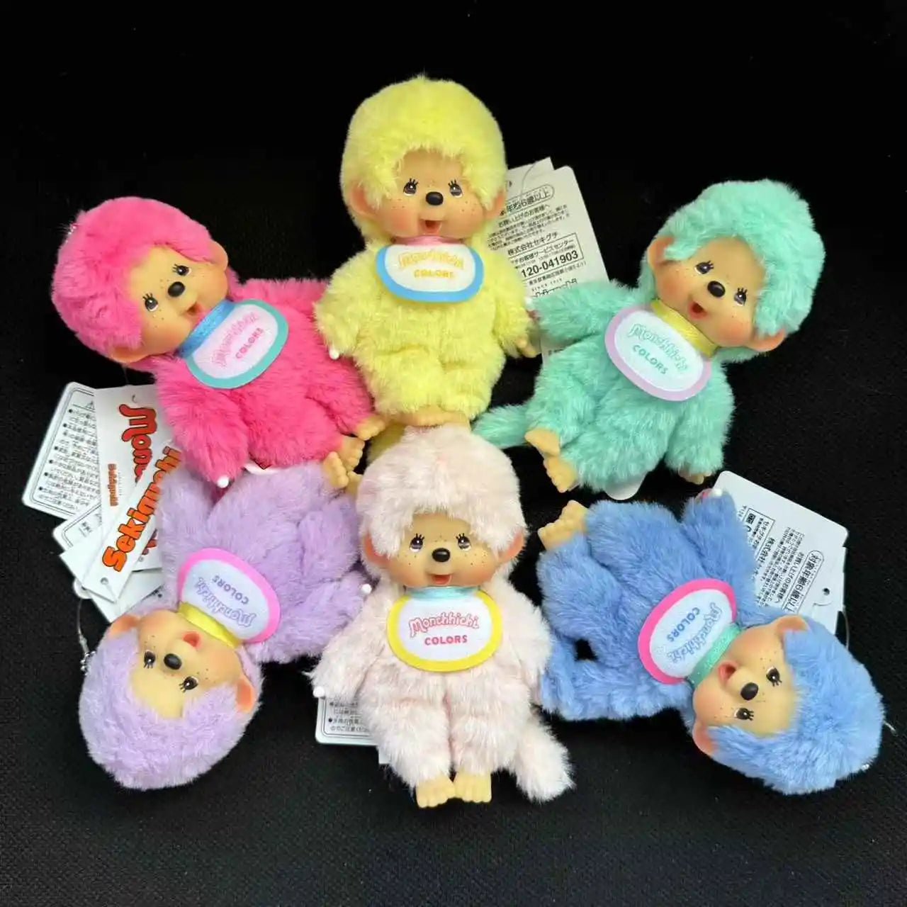 2025 Original 13cm Monchichi Cute And Fun Colorful Hair Basic Classic Pendant Model Toy Soft Children Adult Birthday Kid Gifts