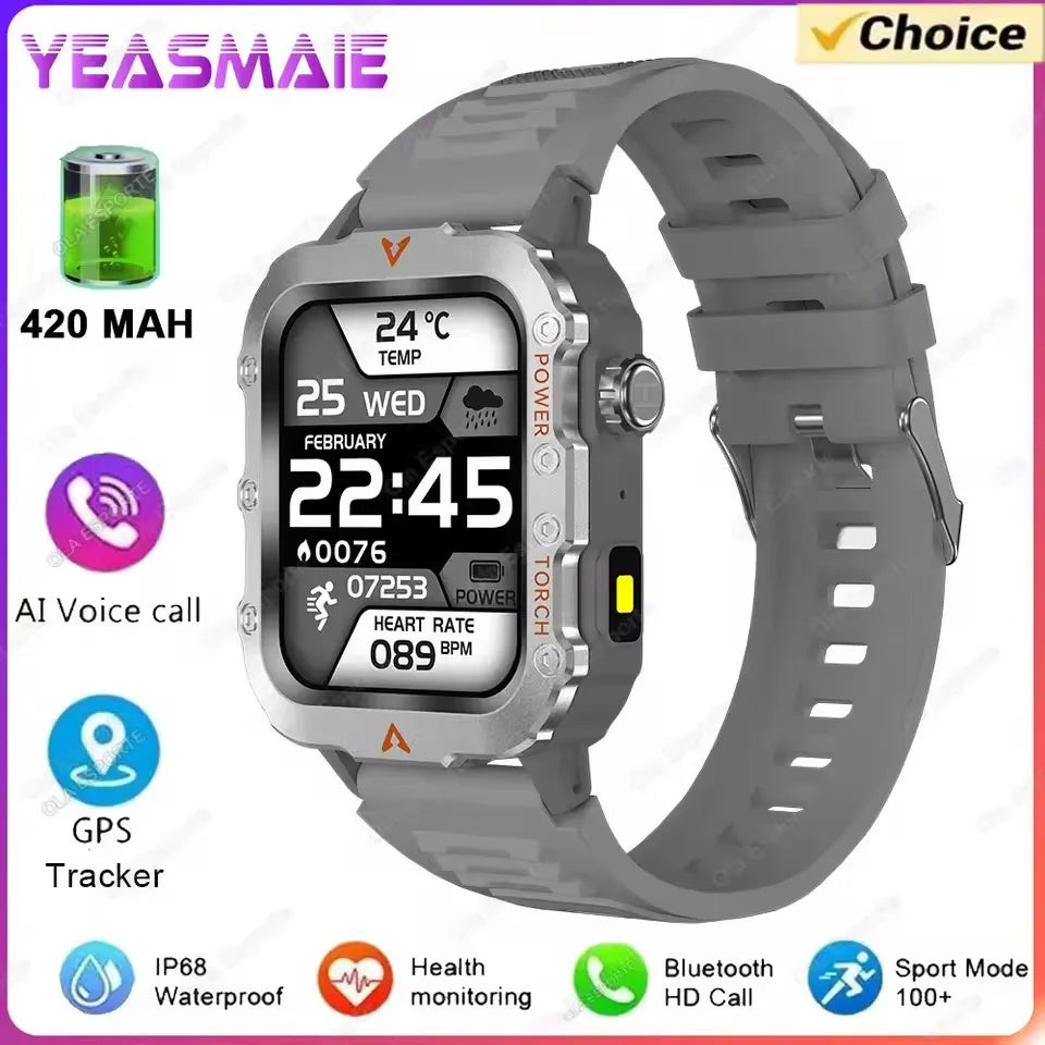 2025 New SmartWatch Men Outdoor GPS Sport Watches Heart Rate Sleep Waterproof Smart Watch IOS Android