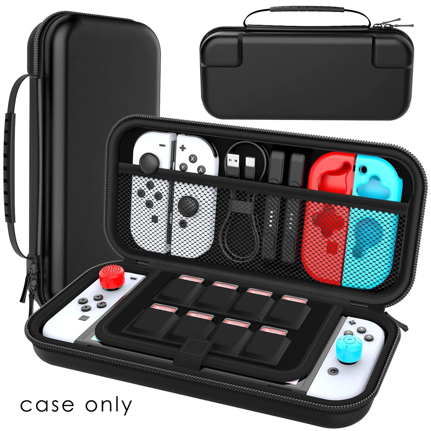 Portable Lightweight Carrying Case for Switch Console Large Capacity Waterproof Protective Storage Bag for Game Accessories