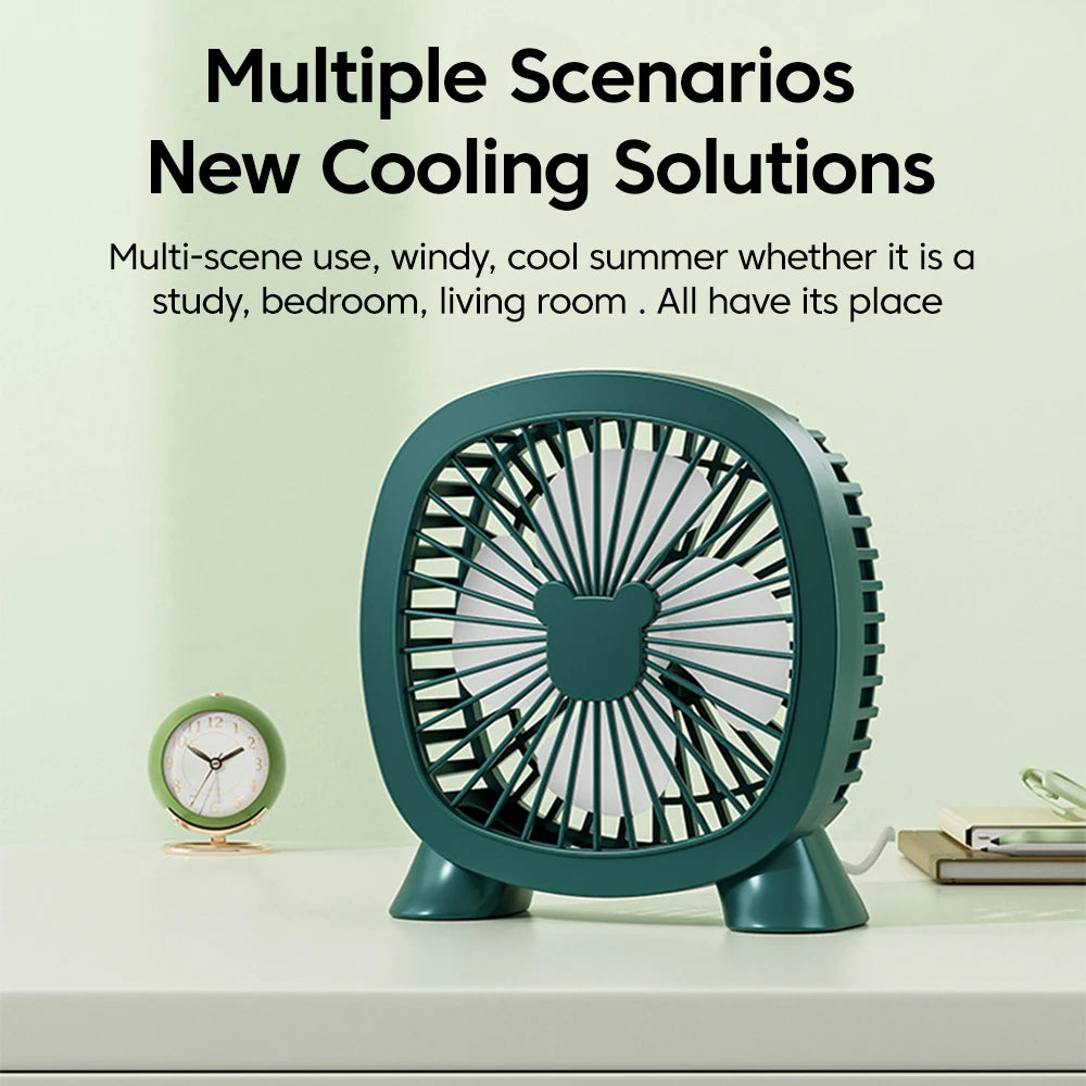 Mini Desktop Fan Portable With USB Direct Plug In Summer Gadget USB Small Fan For Home Desk Office School Outdoor Camping Travel