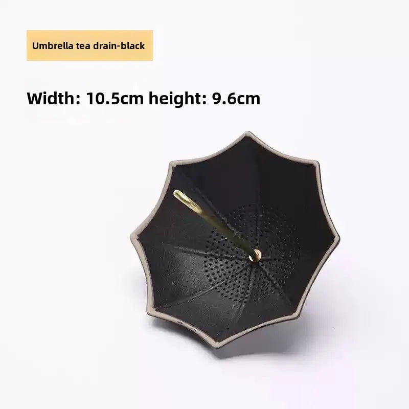 China Umbrella Tea Strainers Tea Infusers Ceramic Tea Filter Screen Teas Ceremony Accessories Teas Table Decorations Ornaments