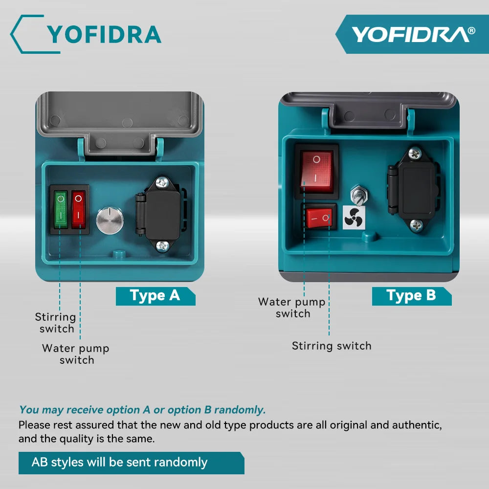 YOFIDRA 20L Electric Sprayer High Capacity Yard Lawn Spraying Irrigation Backpack Sprayer Power Tools for Makita Battery Pin