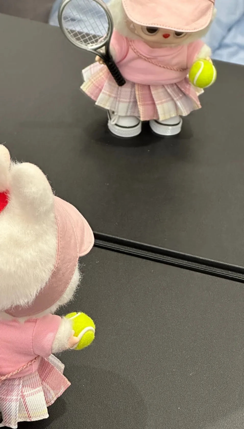 For Labubu Accessories Labubu Tennis girl pink outfit Full of vitality Clothes Labubu Trendy Clothes