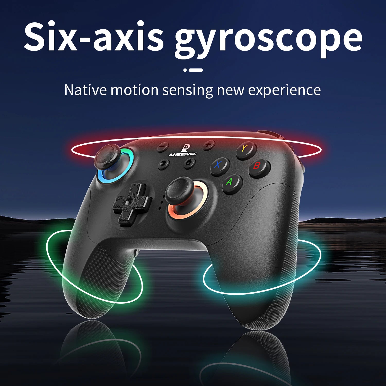 ANBERNIC RG P01 Retro Games Controller Wired/Wireless Bluetooth RGB Hall Effect Joystick XBOX Gamepad for PC Android IOS Steam