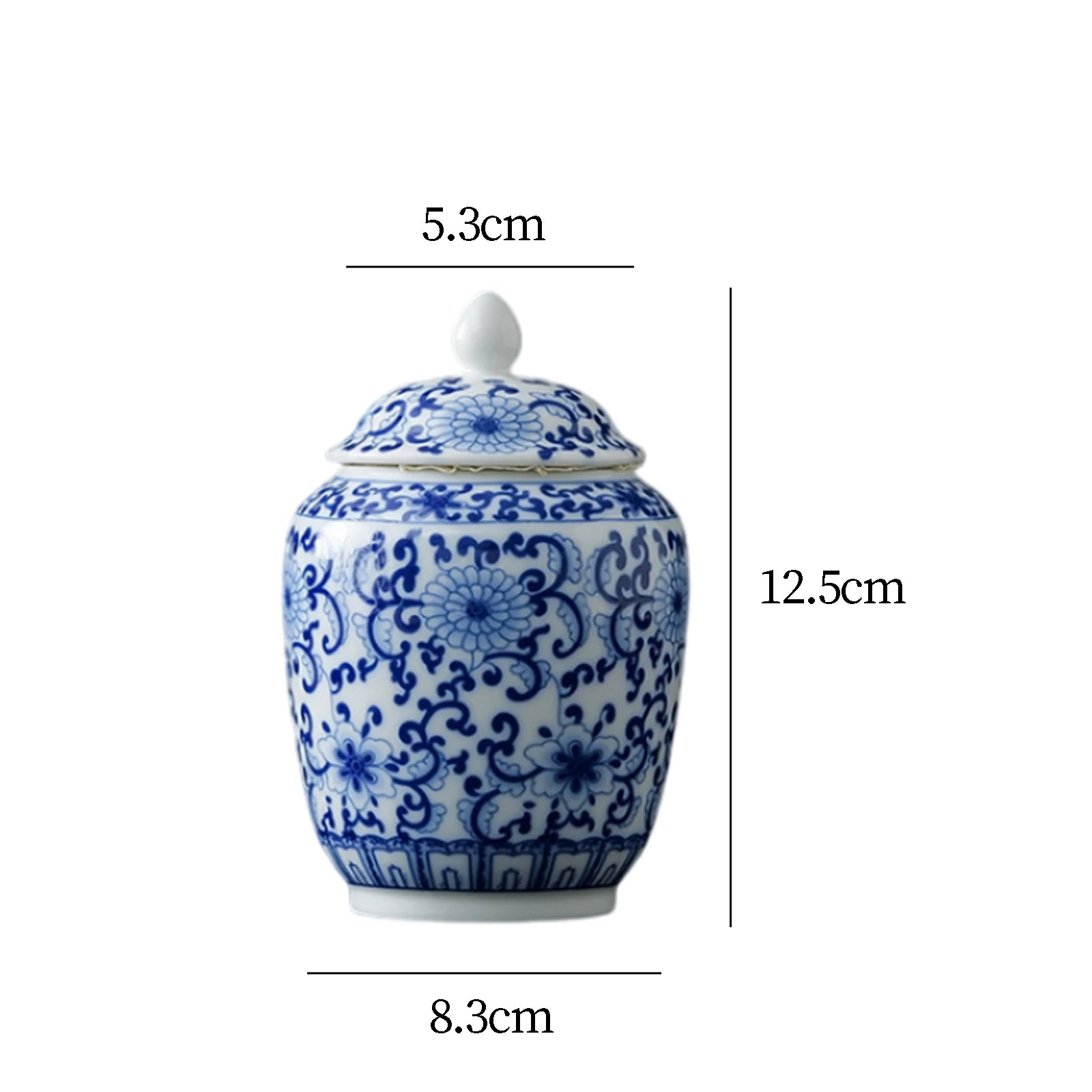Vintage Bottle Vase Ceramic Ginger Jar with Lid Chinese Classical Decorative Jar Celadon Vase Storage Jars Candy Pots Home Decor