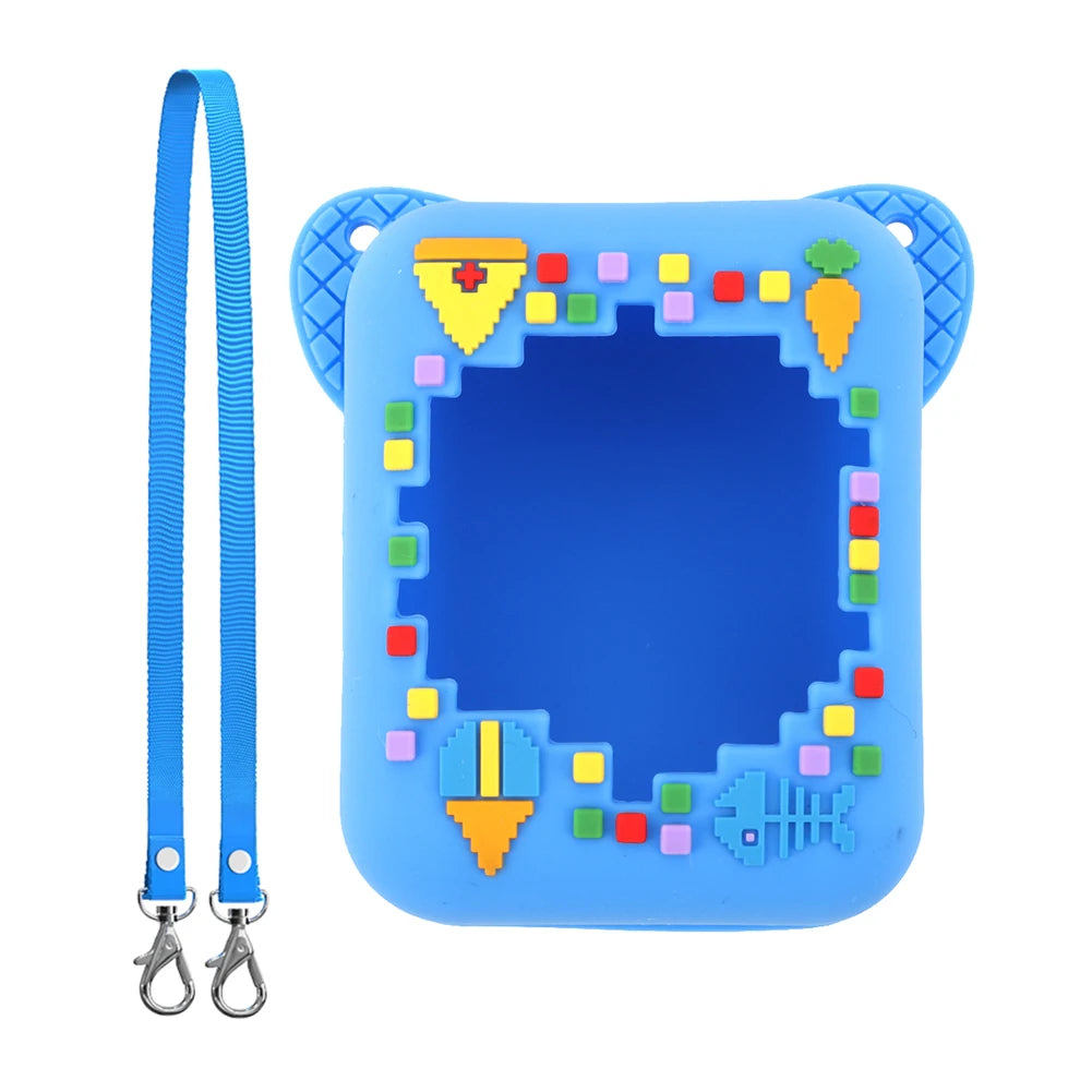 3D Cartoon Cute Silicone Carry Case for Bitzee Interactive Toy Digital Pet Washable Protective Cover Shockproof with Lanyard