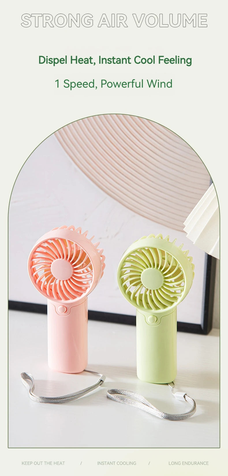 Portable Handheld Mini Fan for Summer Cooling Compact Desk Fan with Strong Airflow Simple Design Ideal for Outdoor travel Use