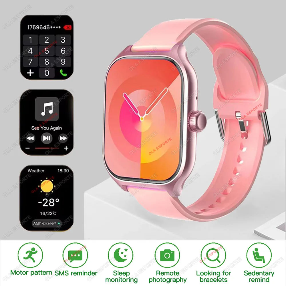 New Smartwatch Global Version GPS Tracker Bluetooth Call Heart Rate Monitor IP68 Waterproof Sports Fitness Smart Watch Men Women