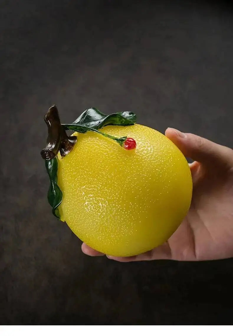 Tiktok Net Red Color Tea Pet Individuality Creativity Grapefruit Temptation Tea Ceremony Tea Tray Can Support Household Tea Room