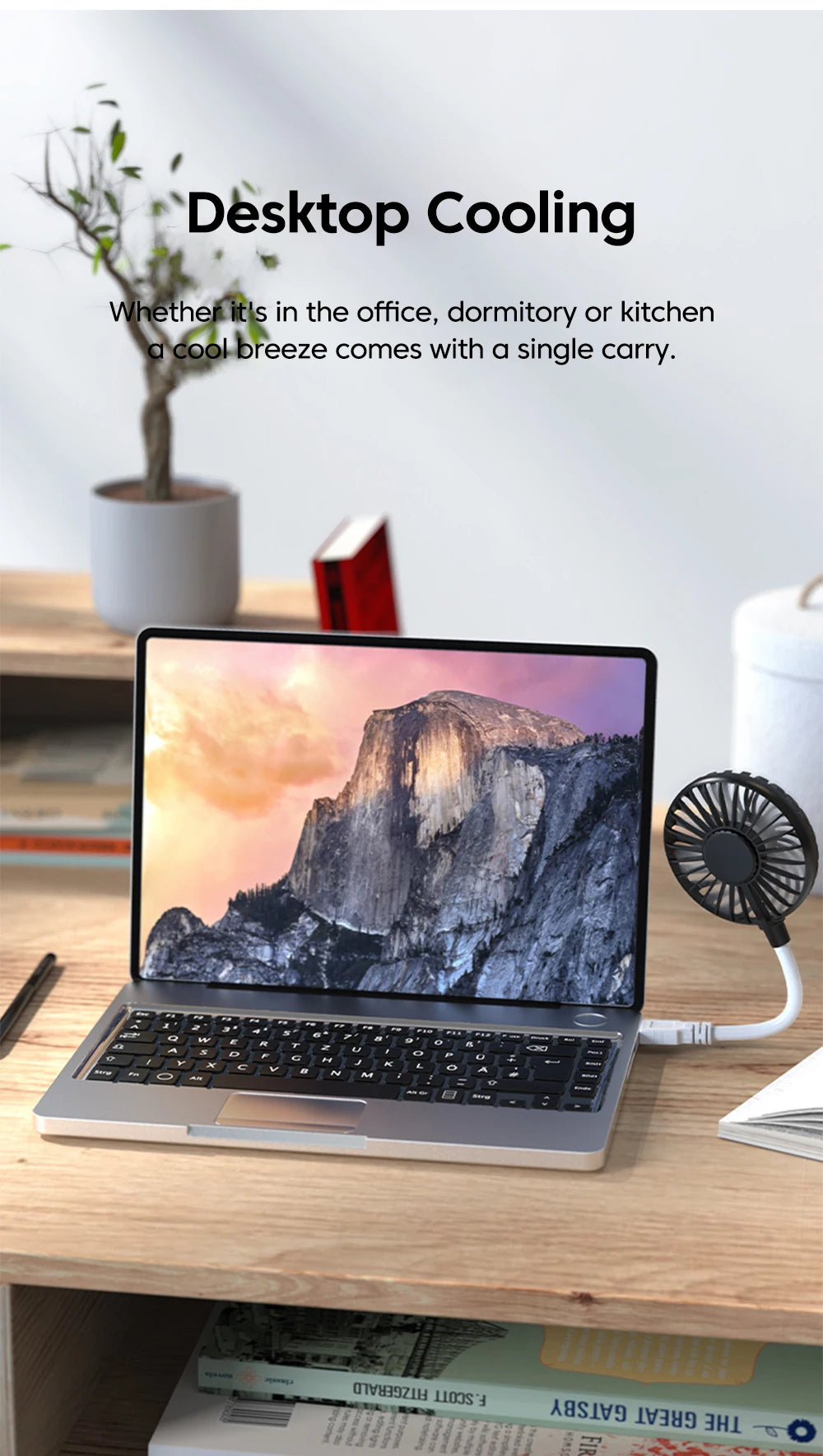 Portable Small Fan USB Fan Mini Silent Office Desk Fan For Summer Outdoors And Travel USB Cooling Fan Mini Play Plug Fans ﻿