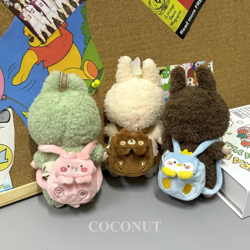 For 17cm labubu Accessories Labubu School bag Backpack Doll Accessories Labubu Clothes