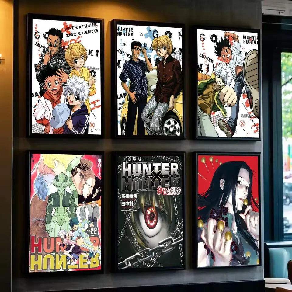 Hunter X Hunter Hisoka Anime Poster Poster Waterproof HD Wall Art Decal Self-Adhesive Aesthetic Decor For Home Living