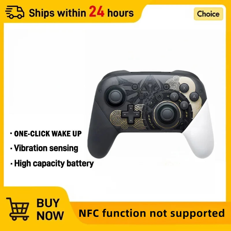 Wireless controller compatible with Switch/Switch Lite, designed as a game console remote gamepad.
