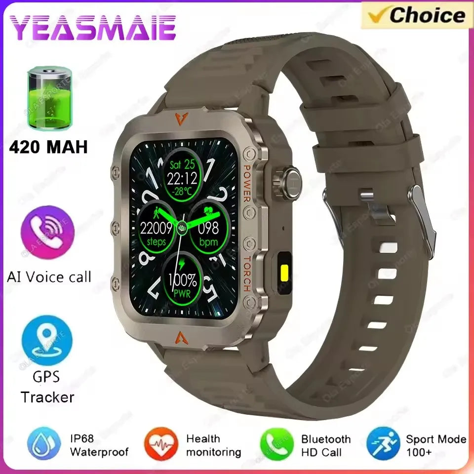 2025 New SmartWatch Men Outdoor GPS Sport Watches Heart Rate Sleep Waterproof Smart Watch IOS Android