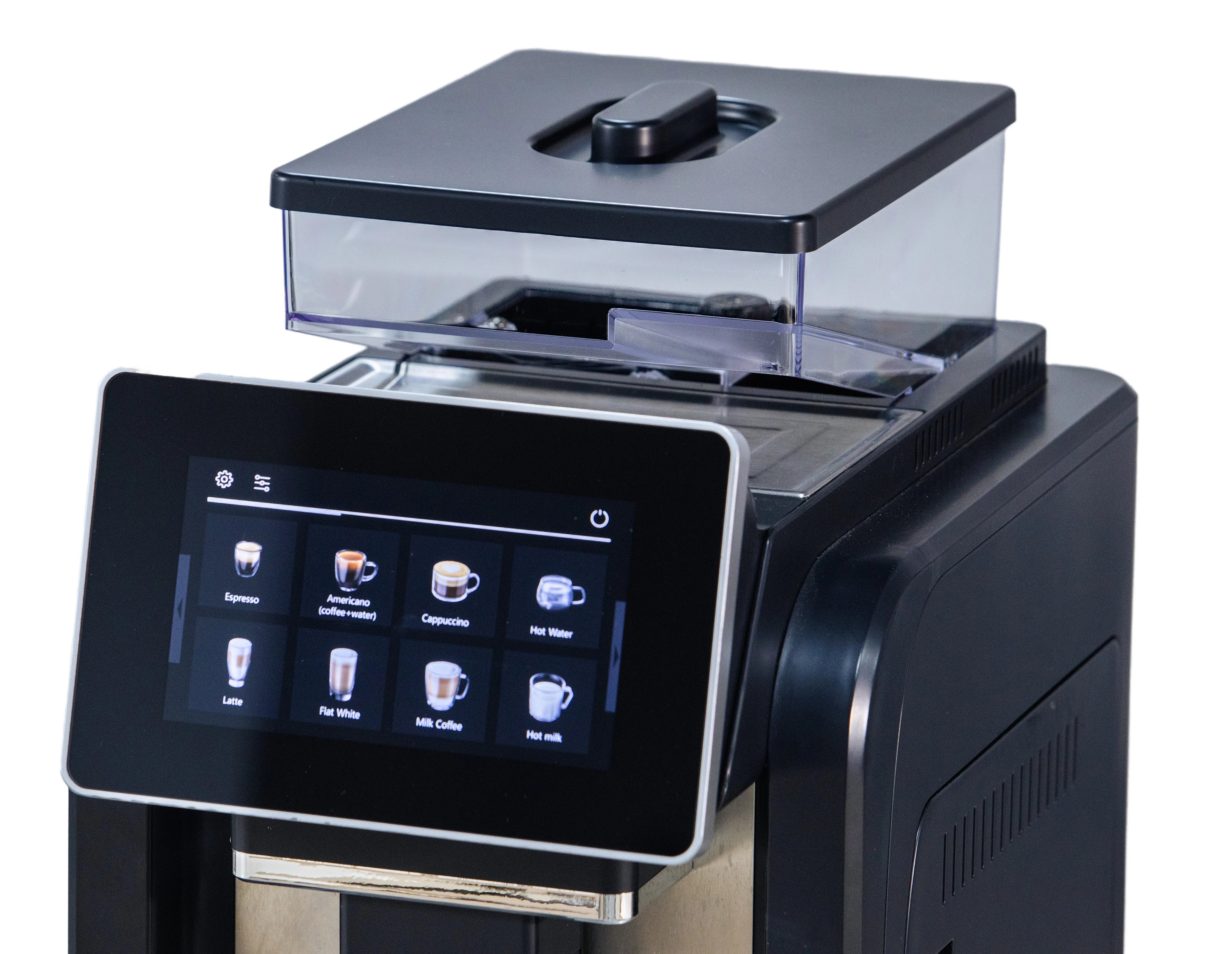 CE Electric Commercial Coffee Machine 19 Bar Espresso Machine Fully-Automatic Espresso Maker With Bean Grinder and Milk Frother