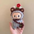 17cm Labubu Doll Clothes Sunflower Red Flower Heartbeat Macaron labubu clothes labubu cute clothing  ﻿