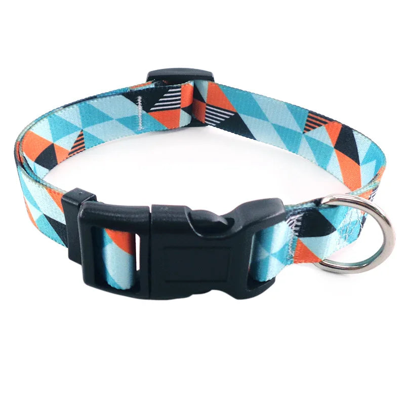 Adjustable Dog Collar Pet Collar for Small Medium Large Dog Walking Collars Flower Style Puppy Cat Collar Pet Supplies Pitbull