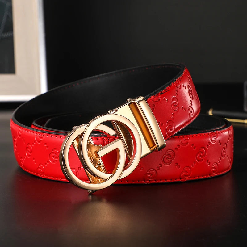 2024 New Luxury Designer Work Belt Men High Quality Male Leather Belt Women brand g Buckle ladies Dress Strap women Jeans Belt
