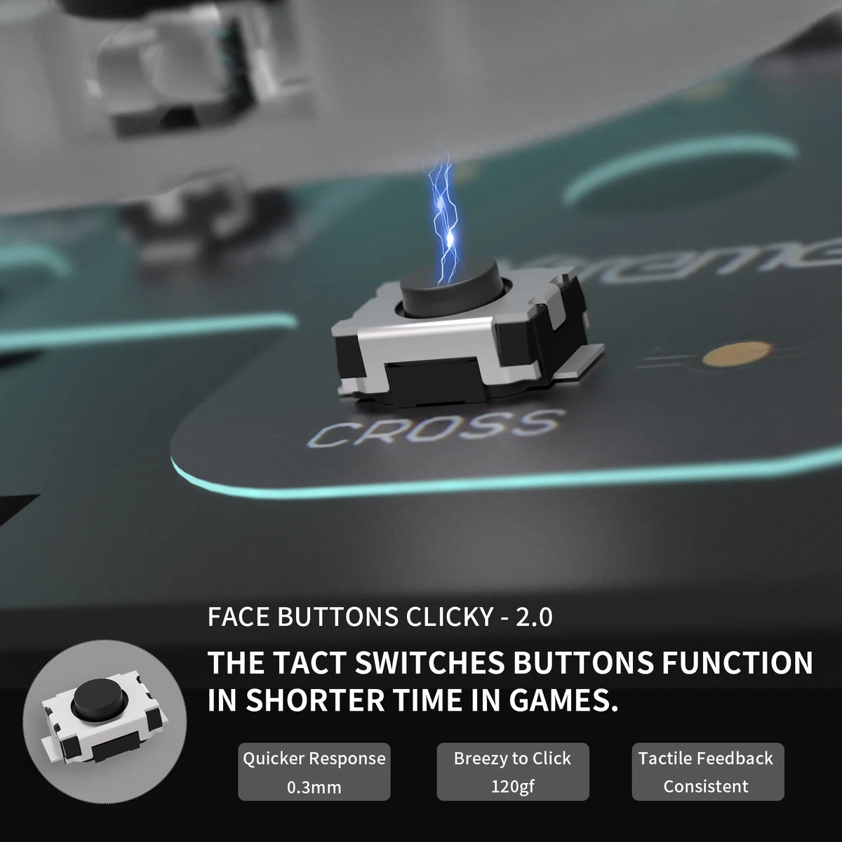 eXtremeRate Whole Clicky Kit for ps5 Controller BDM-030 Shoulder Face Dpad Buttons, Custom Micro Switch Clicky Kit Mouse Click