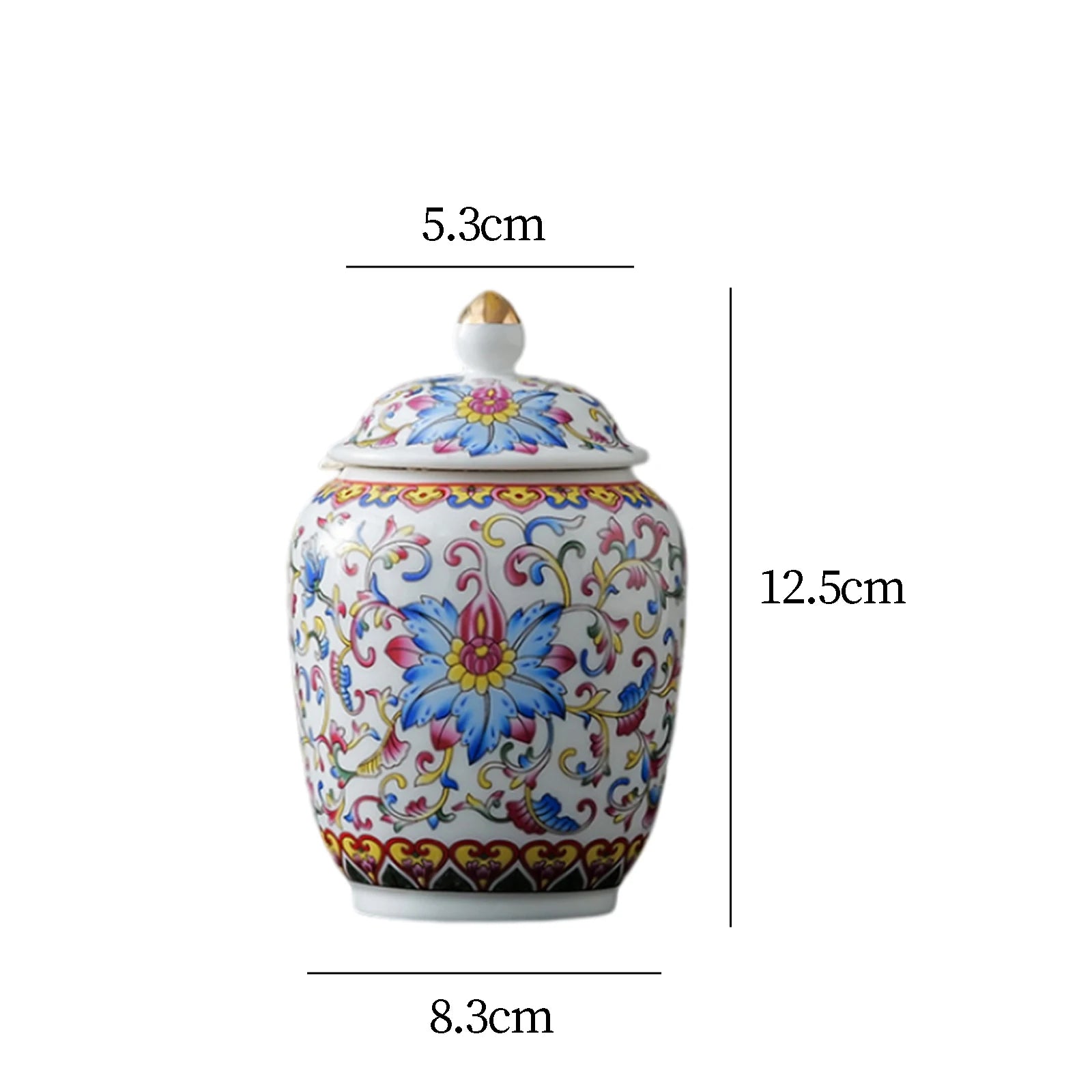 Vintage Bottle Vase Ceramic Ginger Jar with Lid Chinese Classical Decorative Jar Celadon Vase Storage Jars Candy Pots Home Decor