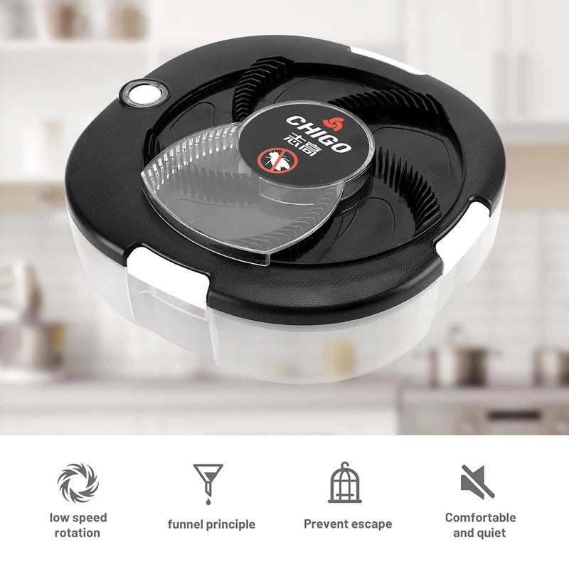 Upgraded Flycatcher USB/Rechargeable Electric Fly Trap Safety Insect Flytrap Indoor/Outdoor Pest Catching Tool For Home Garden