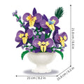 Botanicals Flower Arrangement DIY Building Set Faux Bouquet Set for Adults Floral Home Décor Kit Decorations for Office