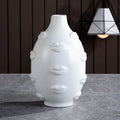 Artists 3D Lip Potted Plants White Pottery Vase Dry Flower Insert Artist Residence Decorative Ornaments Modern Home Decor