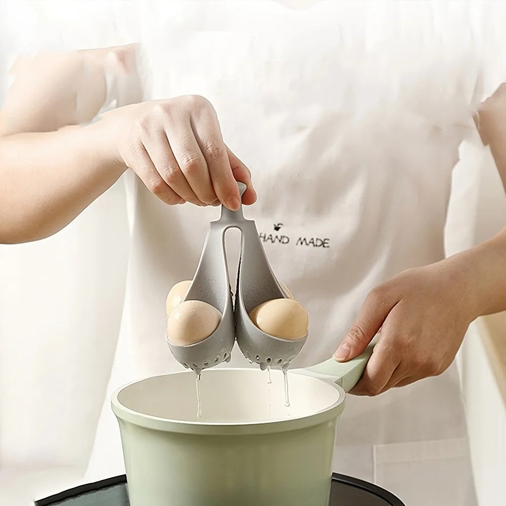 1/2pcs Silicone Egg Cooker High-Temperature Resistant Silicone Steaming Eggs Boiler for Home Quick Breakfast Prep Kitchen Tools