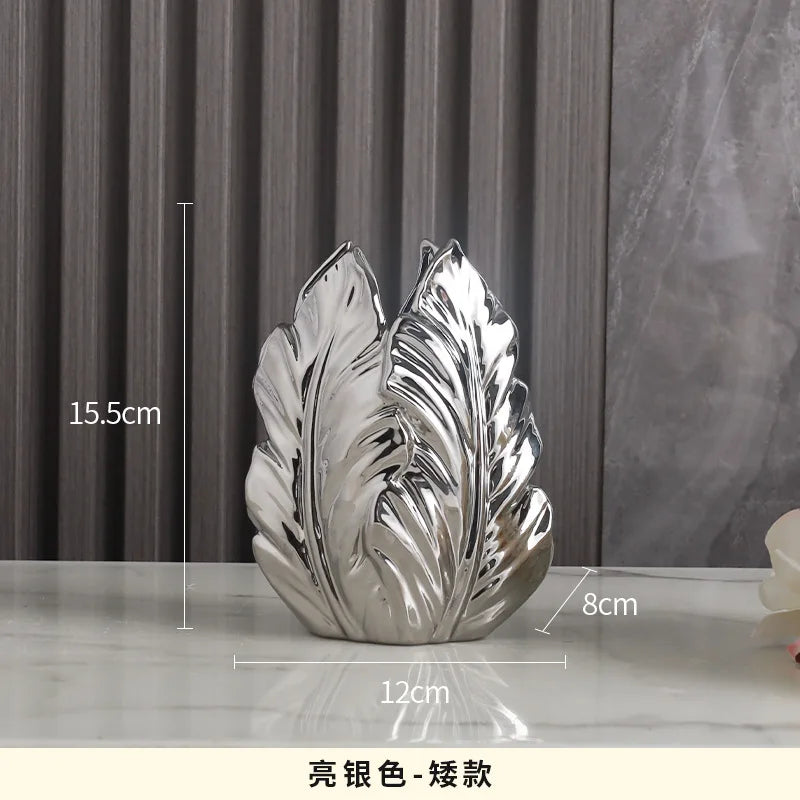 ceramic high-end vase Pottery Vase personalized living room foyer decoration creative home decoration Crafts ornament sculpture