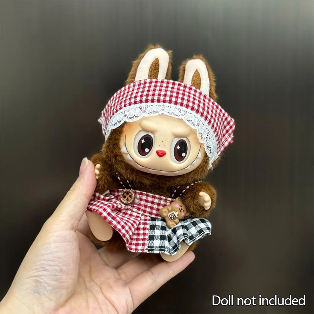 1PC Adorable Labubu Change overalls - Stylish & Comfortable Labubu-Themed Outfit Labubu Ropa Doll Accessories