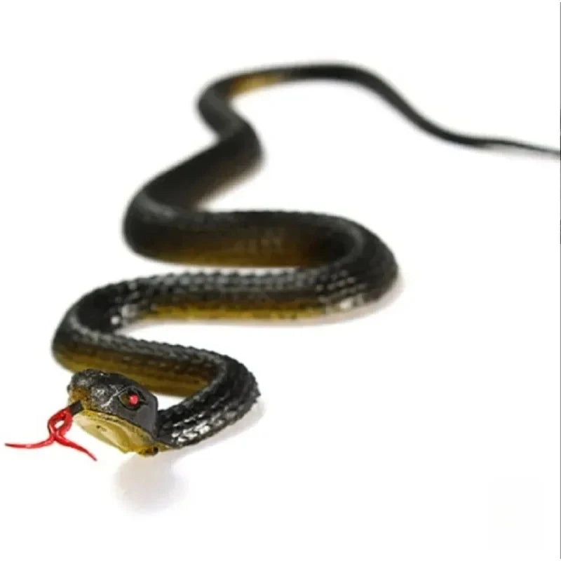 1/5/10PCS Hot Halloween Props Novelty Funny Scary Prank Simulation Rubber Realistic Snake Black Mamba Toy Small Large Size 40cm
