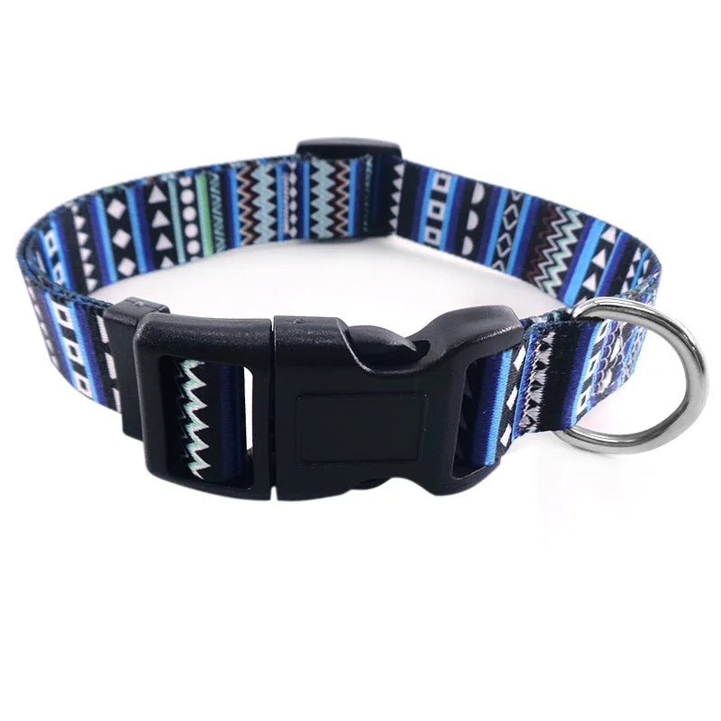 Adjustable Dog Collar Pet Collar for Small Medium Large Dog Walking Collars Flower Style Puppy Cat Collar Pet Supplies Pitbull