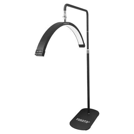 Oversea Warehouse Fast Delivery Floor LED Video Light Half-moon Shaped High Quality Fill Light For Beauty Salon Makeup