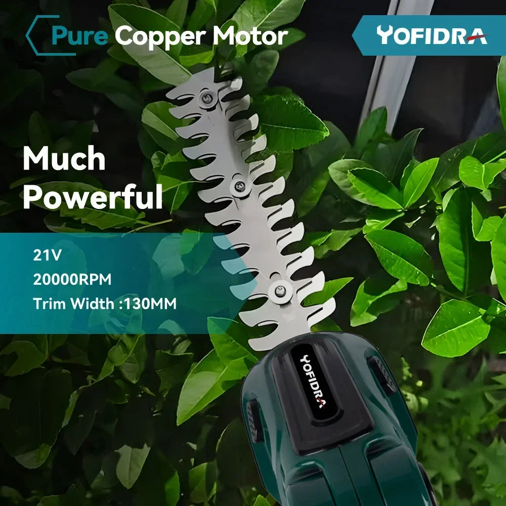 2in1 Electric Hedge Trimmer 20000rpm Household Lawn Mower Garden Scissors Grass Power Tool For Makita 18V Battery Pin