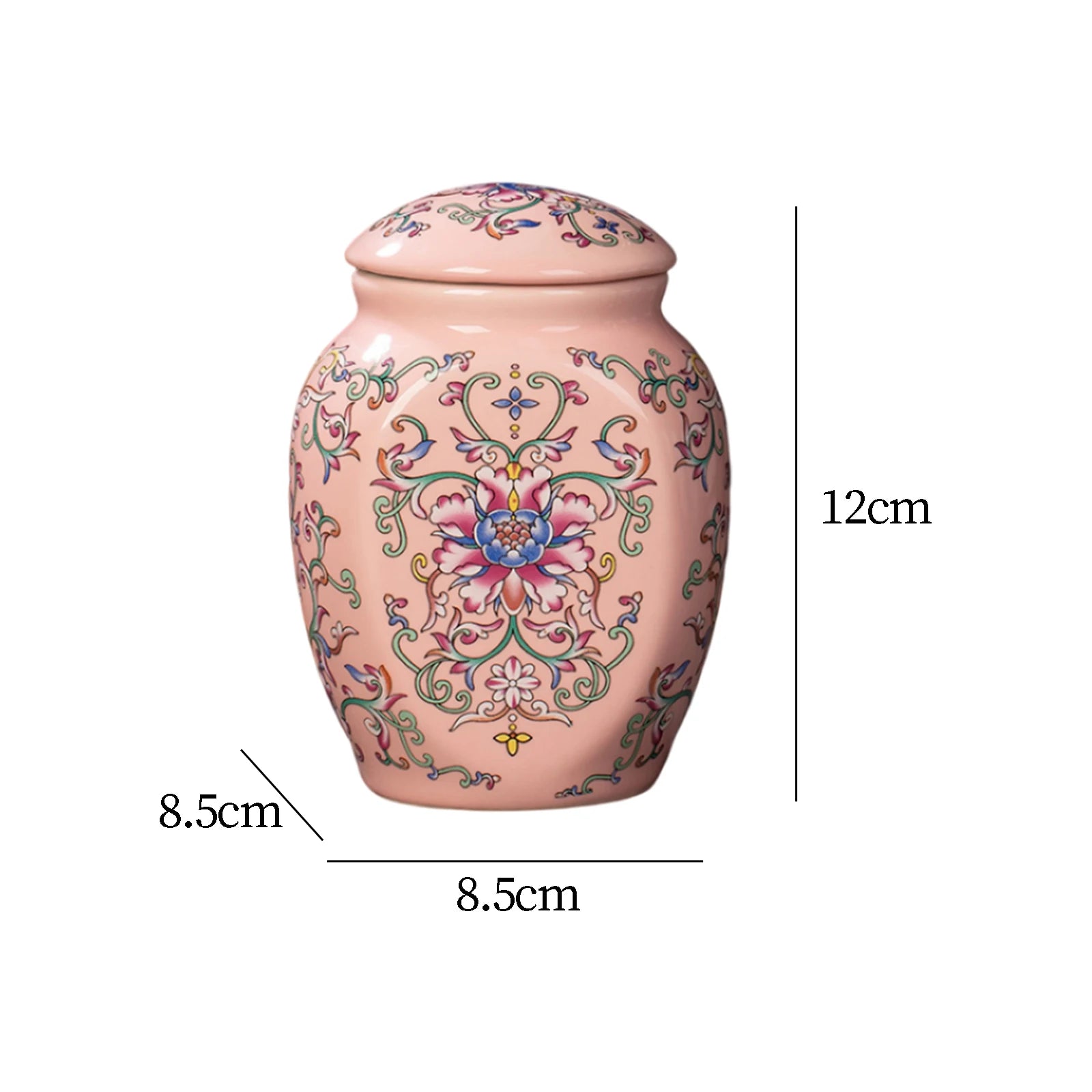 Vintage Bottle Vase Ceramic Ginger Jar with Lid Chinese Classical Decorative Jar Celadon Vase Storage Jars Candy Pots Home Decor
