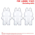 For Labubu  V1 V2 V3 Doll Case Transparent Protective Cover Dustproof Shell For Labubu 4.0 Case Storage Box Dolls Accessories