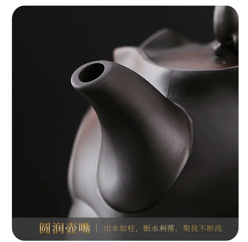 Pottery pot all handmade along the way you pot home Chinese large capacity teapot retro large tea set