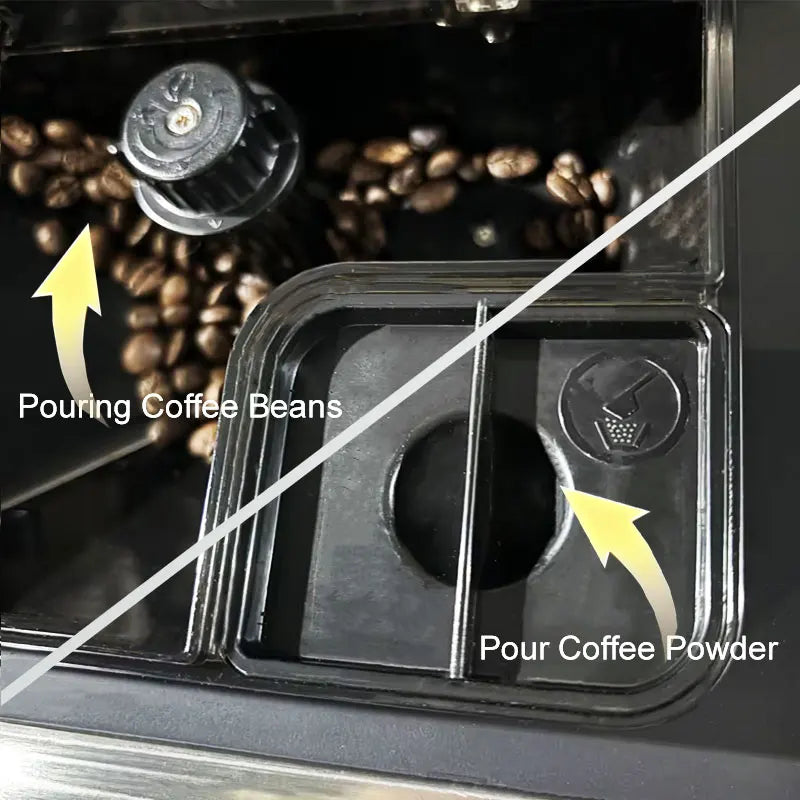 CE Electric Commercial Coffee Machine 19 Bar Espresso Machine Fully-Automatic Espresso Maker With Bean Grinder and Milk Frother