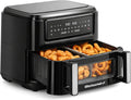 Dual Zone Air Fryer Oven 11QT, Sync Finish & Cook, PFAS Free Nonstick, 10 Presets for Air Fry Bake Roast Broil Toast Dehydrate