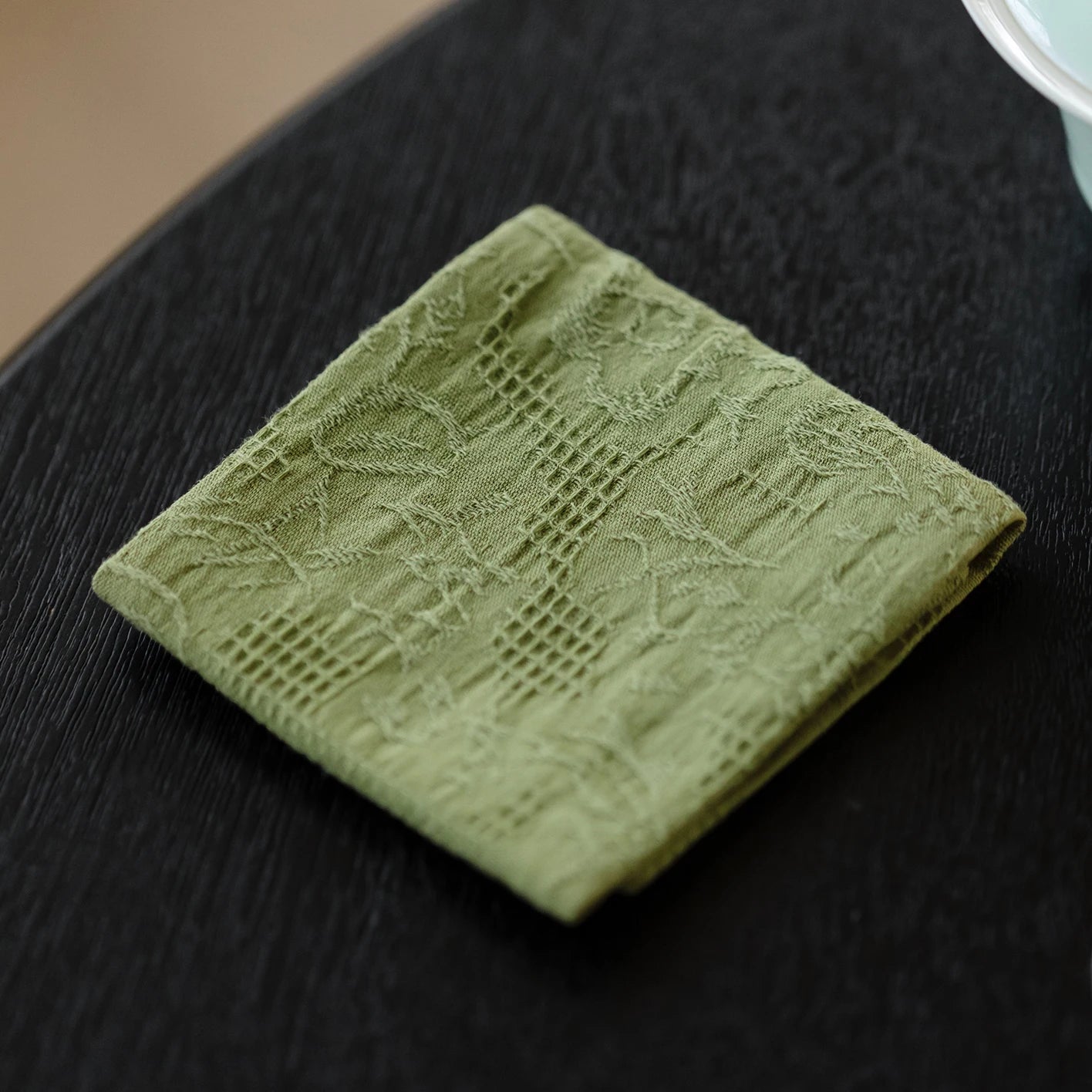 Thick Handmade Cotton Linen Tea Towel Double Sided Absorbent Tea Tablecloth Tea Set Zero Matching Tea Tray Cup Mat Pot Mat