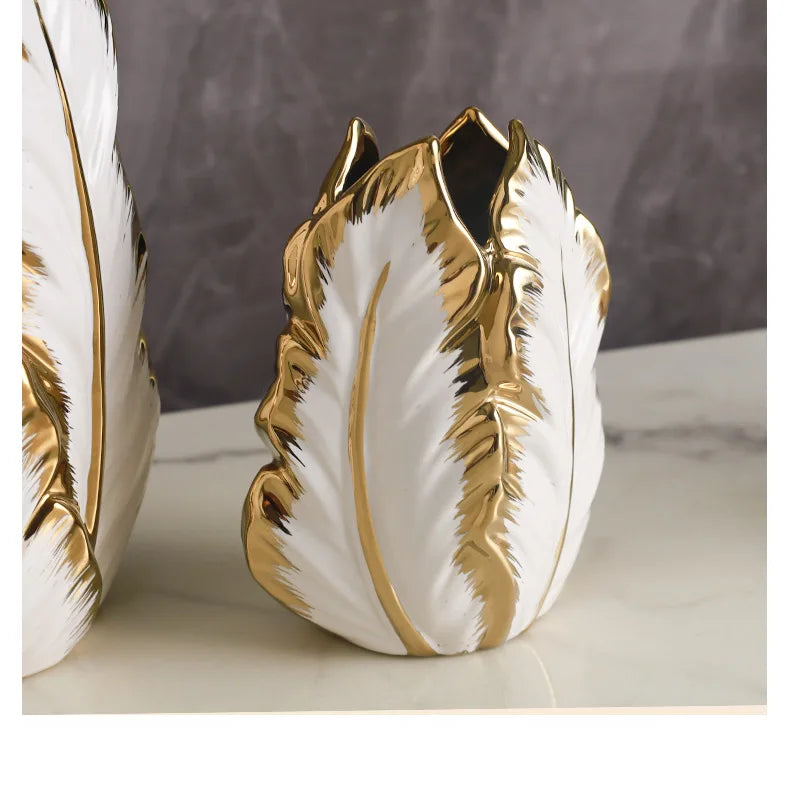 ceramic high-end vase Pottery Vase personalized living room foyer decoration creative home decoration Crafts ornament sculpture