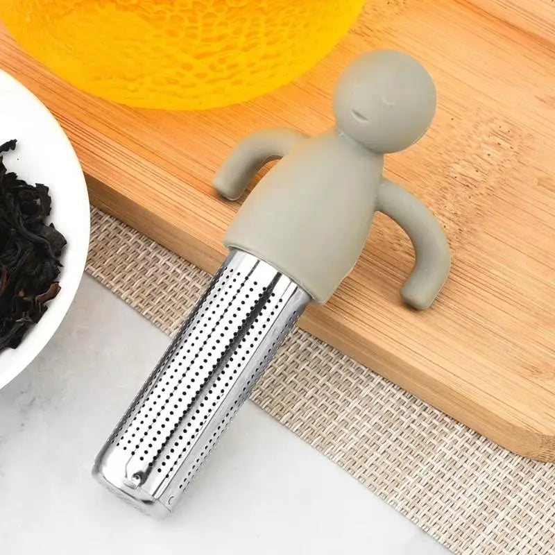 Tea Infuser Kitchen Home Use Reusable Tea Set Accessories Stainless Steel Creative Human-shaped