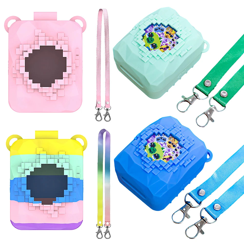 For Bitzee Magicals Interactive Toy Protective Case With Lanyard Soft Silicone Cover Case Anti-Scratch Protective Skin Sleeve