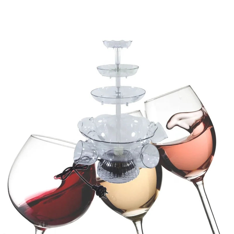 Premium Electric Beverage Fountain Drink Fountain AS Decanter for Parties