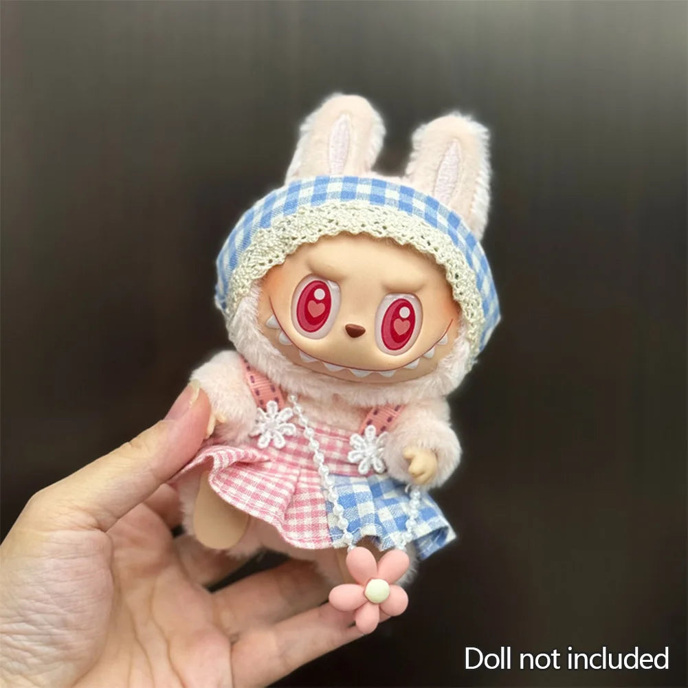 1PC Adorable Labubu Change overalls - Stylish & Comfortable Labubu-Themed Outfit Labubu Ropa Doll Accessories