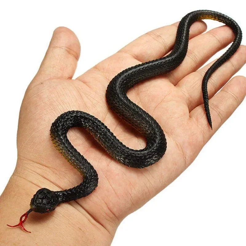 1/5/10PCS Hot Halloween Props Novelty Funny Scary Prank Simulation Rubber Realistic Snake Black Mamba Toy Small Large Size 40cm