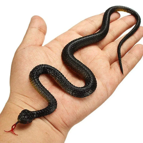 1/5/10PCS Hot Halloween Props Novelty Funny Scary Prank Simulation Rubber Realistic Snake Black Mamba Toy Small Large Size 40cm