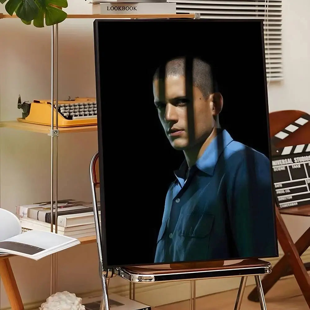 1PC TV P-Prison Break Poster Sticky Wall Art Printing Waterproof Home Living Bed Room Bar Aesthetic Decor