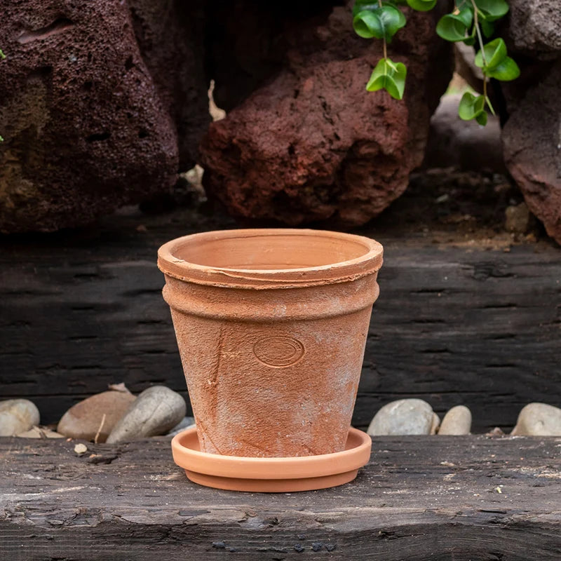 Red Clay Py Plant Pots Ancient Sle Garden Art Handmade Clay Pots Breathable Durable for Succulent Plants Home Decor